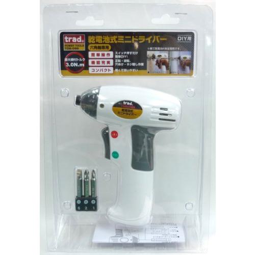 三共コーポレーション trad 乾電池式ミニドライバー TDB-098 (白) | 