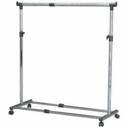 アイリスオーヤマ ハンガーラック パイプハンガー シングル 幅80~130cm(伸縮) 耐荷重25kg ブラック シルバー PI-1800M | 