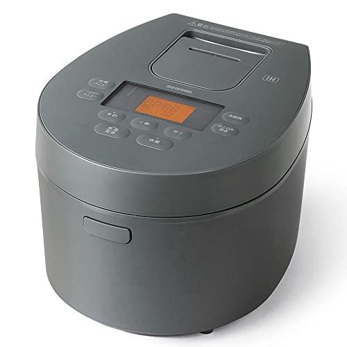 アイリスオーヤマ IH炊飯器 5.5合 IH式 50銘柄炊き分け機能 極厚火釜 ヘルシーメニュー 低温調理機能 パン・ケーキ機能 アッシュ RC | 