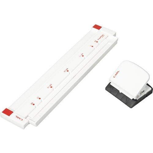 カール事務器(CARL) ルーズリーフパンチ ゲージパンチ A4/B5対応 5枚 ホワイト 日本メーカー GP-2630-W | 