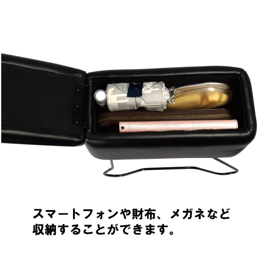NEW軽レザーアームレスト A-121 軽自動車 コンパクトカー 汎用 アームレスト コンソール 肘掛け シーエー産商 | シーエー産商 | 02
