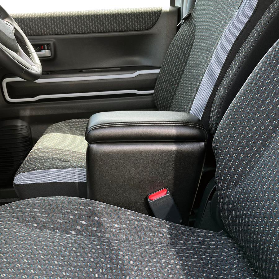 ルドクロ アームレスト MIDDLE 軽自動車 コンパクト車 汎用 A-325M 簡単装着 肘掛け シーエー産商 ハスラー アトレーワゴン | シーエー産商 | 05