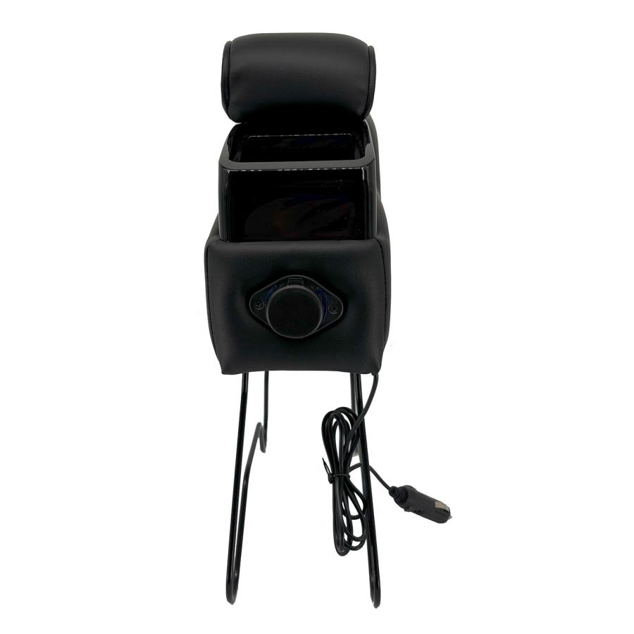 軽自動車 コンパクト車専用 スクエアUSBアームレスト A-342U ミライース アトレーバン ピクシスバン 肘掛け シーエー産商 | シーエー産商 | 01