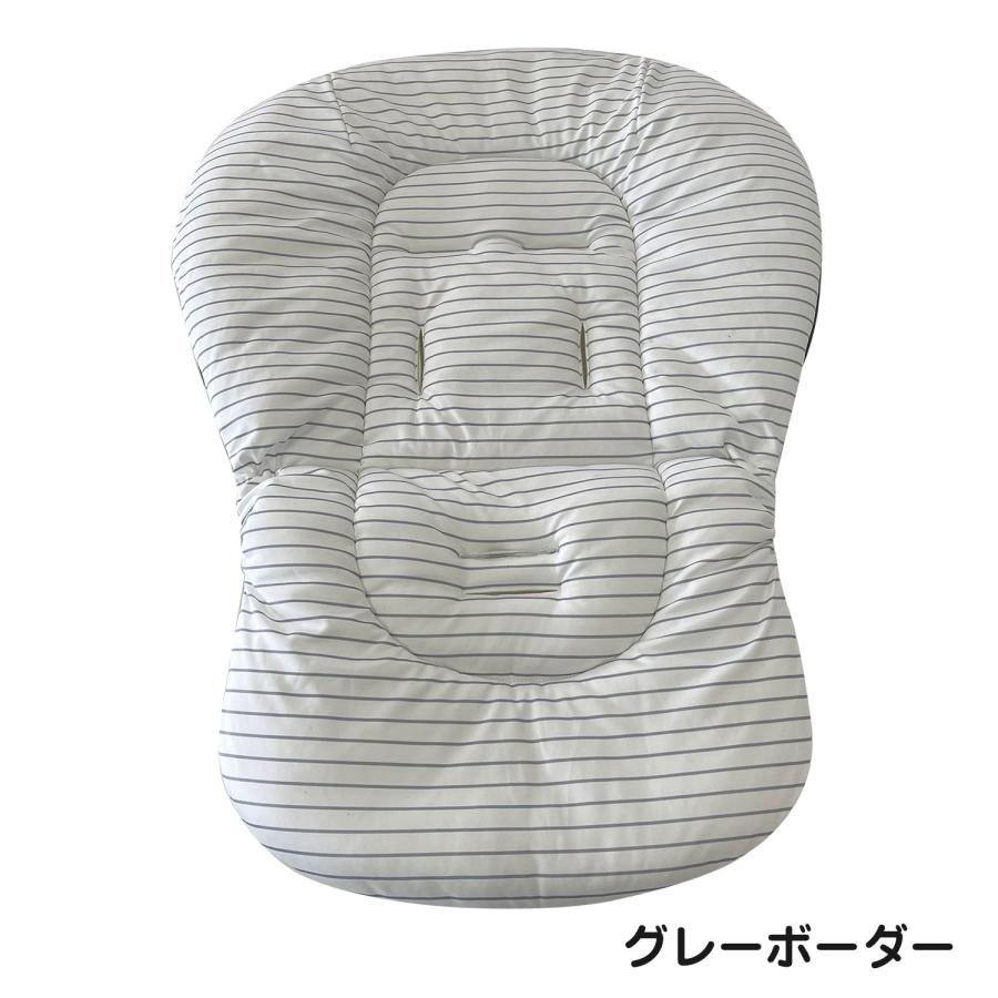 ベビーラック用シートクッション グレーボーダー 簡単取付 孫 プレゼント シーエー産商 |  | 03