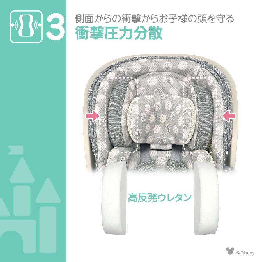 ベビーキャリーEX/ミッキーマウス ベビーシート 身長40cm〜87cm未満 新生児 | Disney | 07