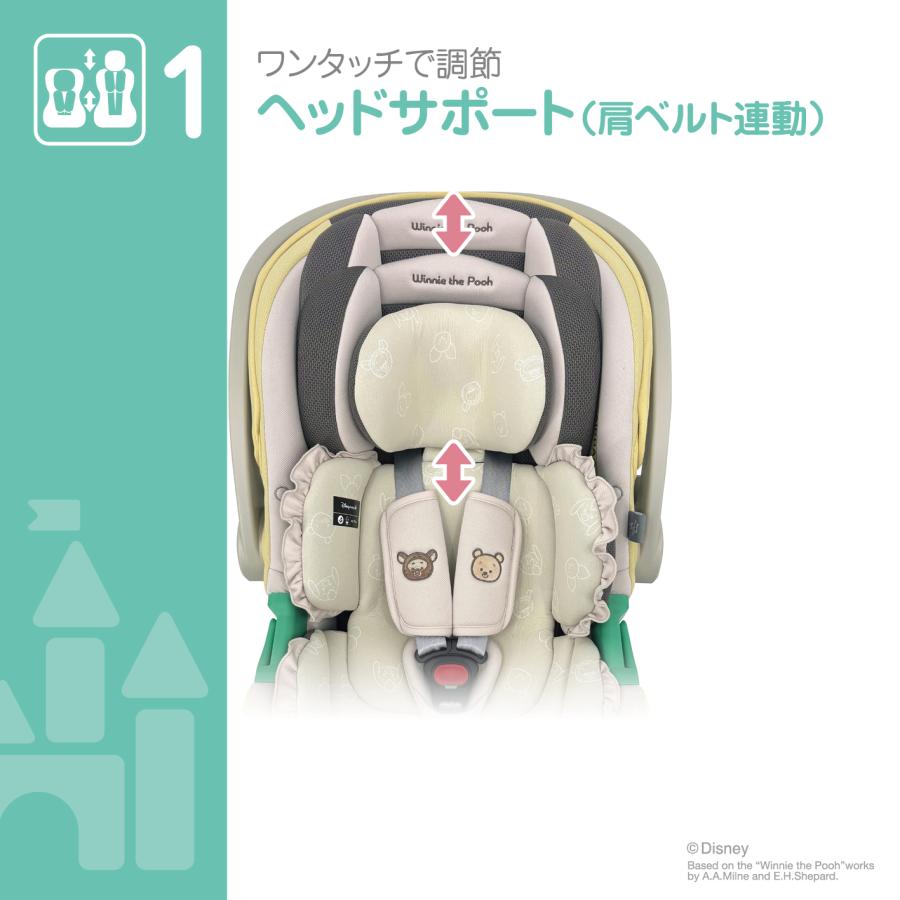 ベビーキャリーEX/プーさん ベビーシート 身長40cm〜87cm未満 新生児 | くまのプーさん | 05