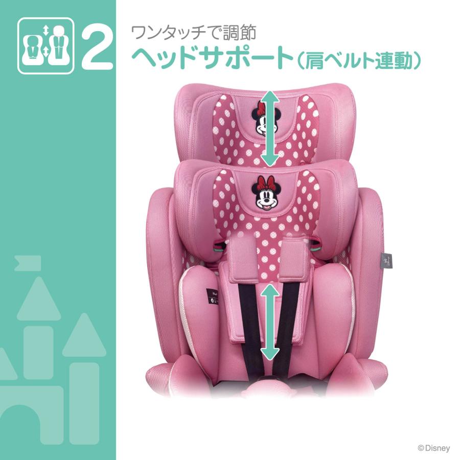 新品　ミニー　マウス　ミニーちゃん　ディズニー　チャイルドシート　ジュニアシート Disney ディズニー ハーネスジュニアネクスト/ミニーマウス 76cm