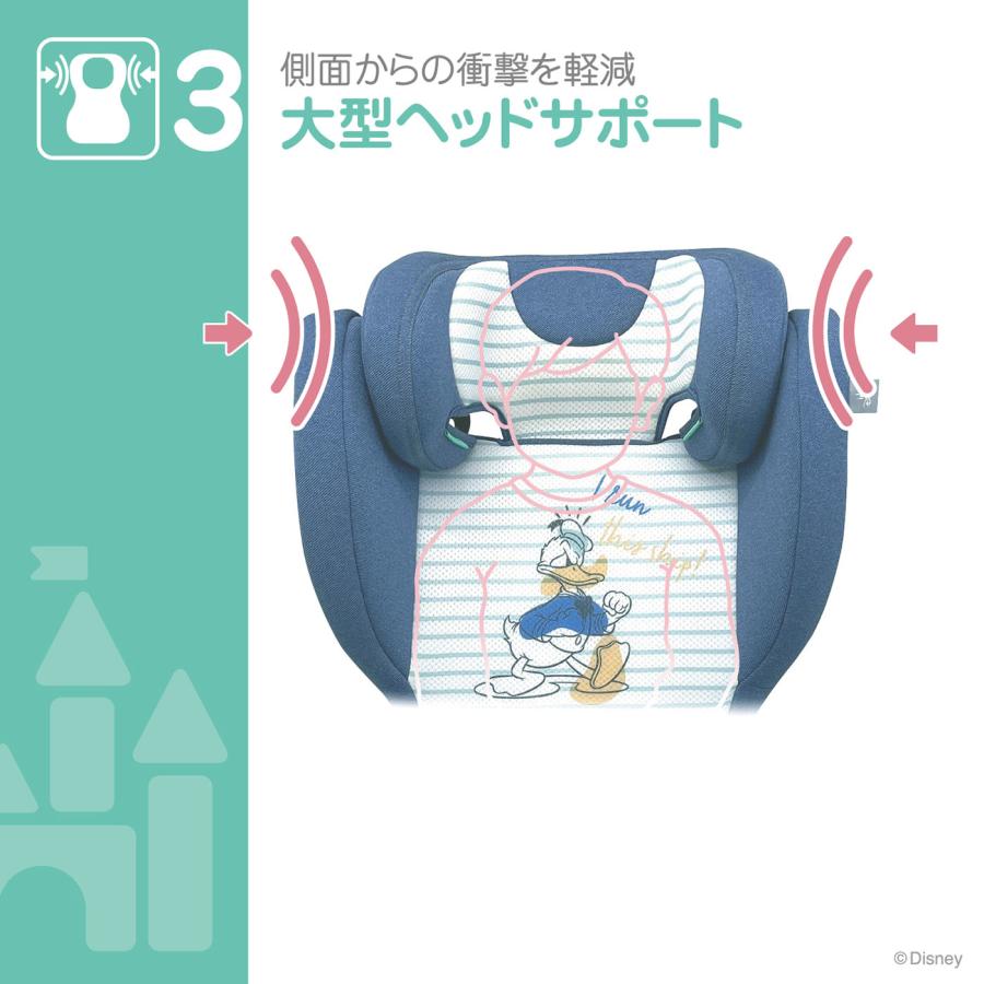 ディズニー ハイバックジュニア/ドナルドダック 100cm〜150cm ジュニアシート ブースター 背もたれなし | Disney | 06