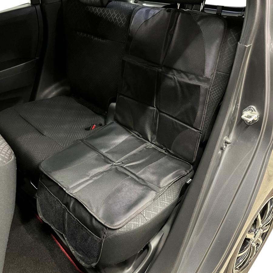 マムズキャリー チャイルドシートマット ポケット付き カーシート保護マット シート保護 |  | 02
