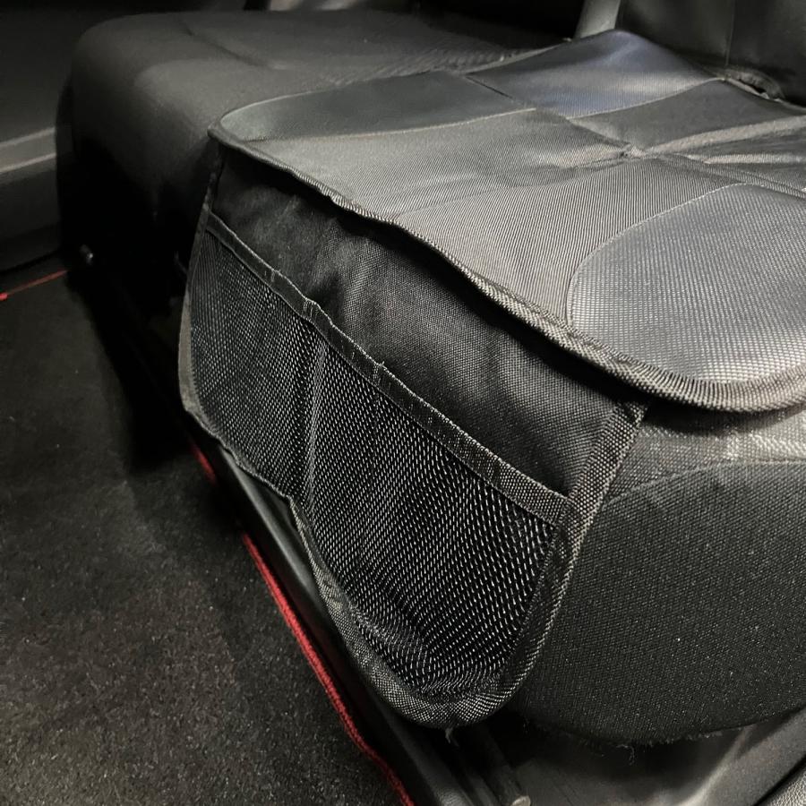 マムズキャリー チャイルドシートマット ポケット付き カーシート保護マット シート保護 |  | 03