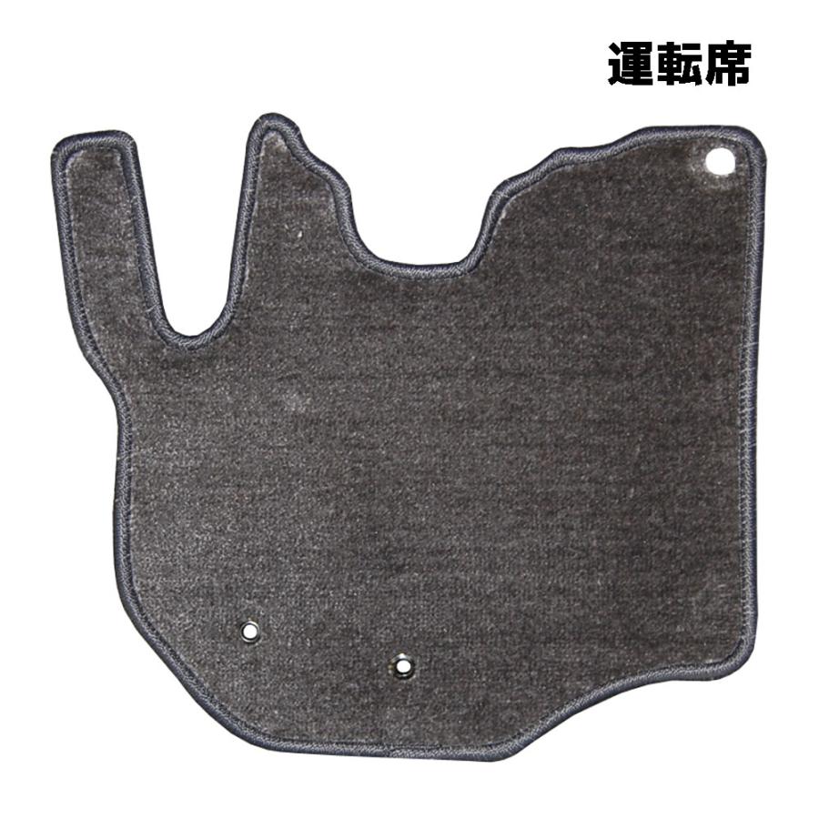 200系ハイエース専用マット ３点セット グレー M-659 フロアマット カーマット シーエー産商 | シーエー産商 | 01