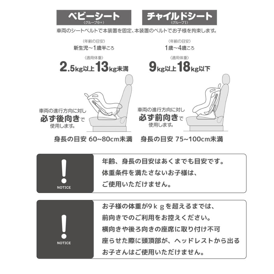 訳あり マムズキャリー MC エンジェルベビー・チャイルドシート チタニウムグレー 2 ISOFIX 新生児〜4歳ごろまで |  | 05
