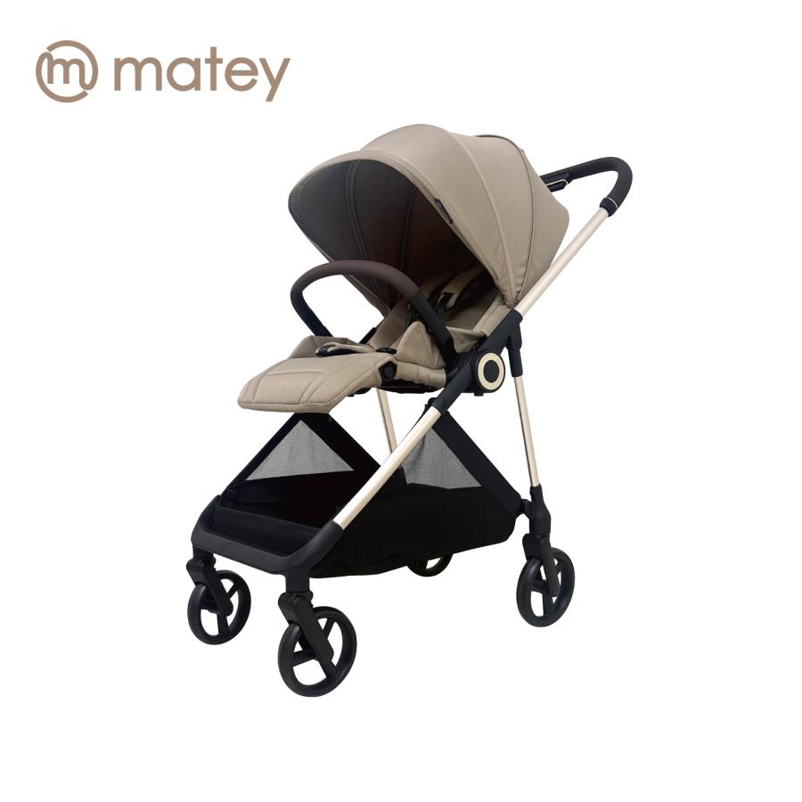 8月入荷予定分予約 matey ベビーカーPro４輪フリー ベージュ １か月〜48か月 AB型 両対面 簡単折りたたみ |  | 01