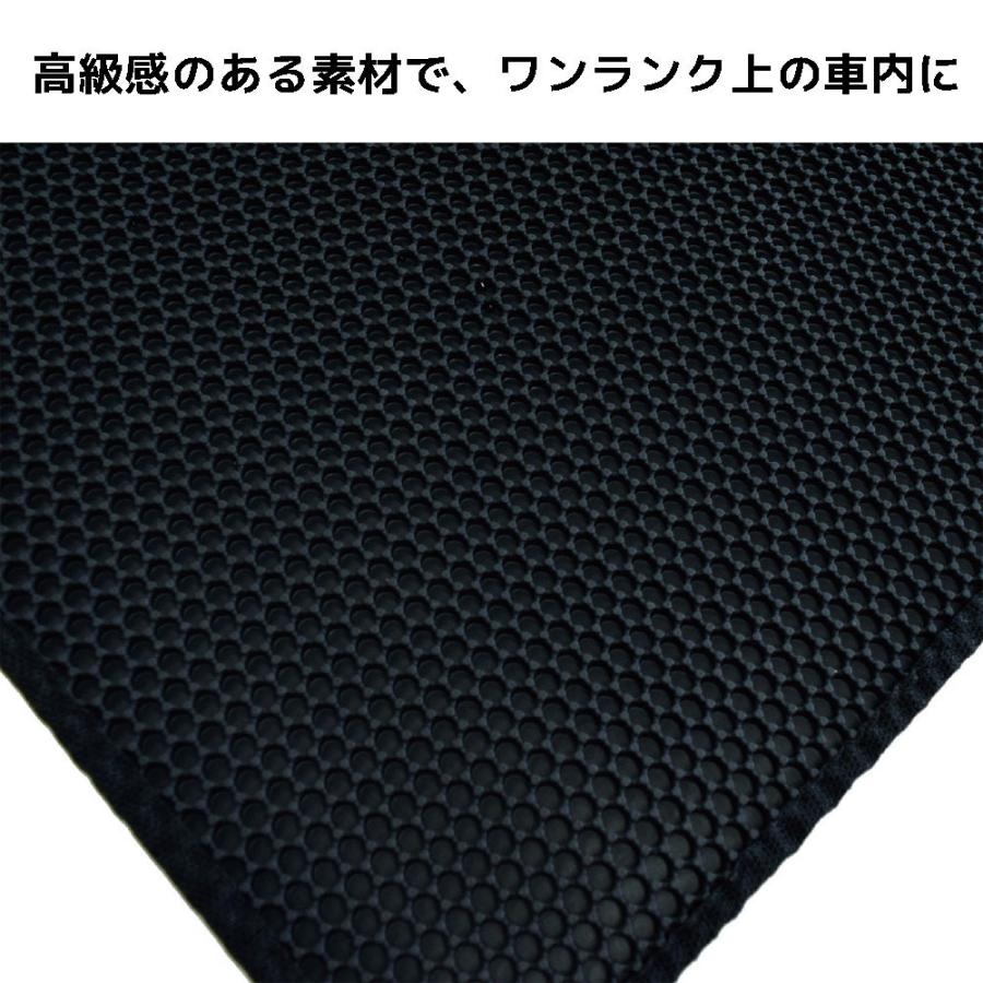 ジオメトリック フロアマット ブラック 2枚セット ZR-1122 ZERO
