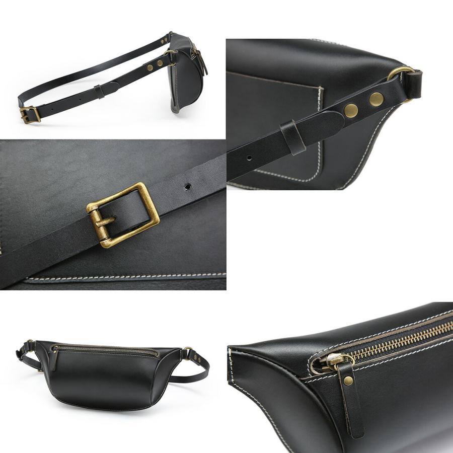 ボディバッグ 本革 メンズ イタリアンレザー 小さめ ボディー