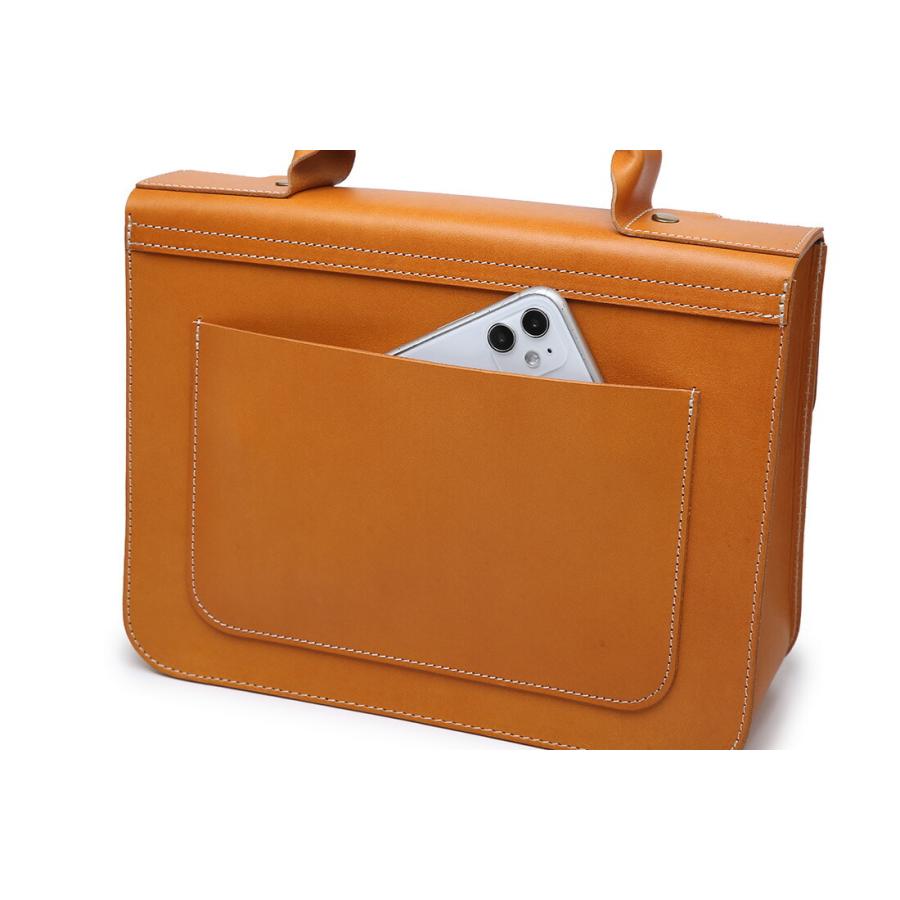 サッチェルバッグ ショルダーバッグ ビジネスバッグ 本革 ヌメ革 斜