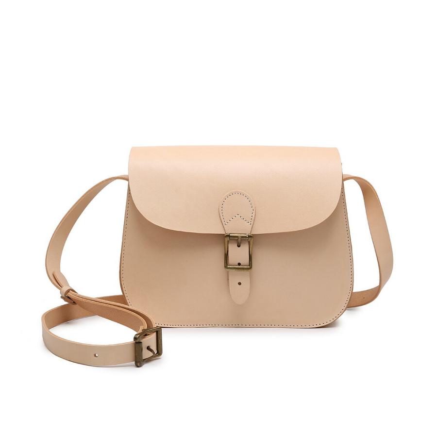 ショルダーバッグ ミニショルダー 本革 ペールオレンジ レディース