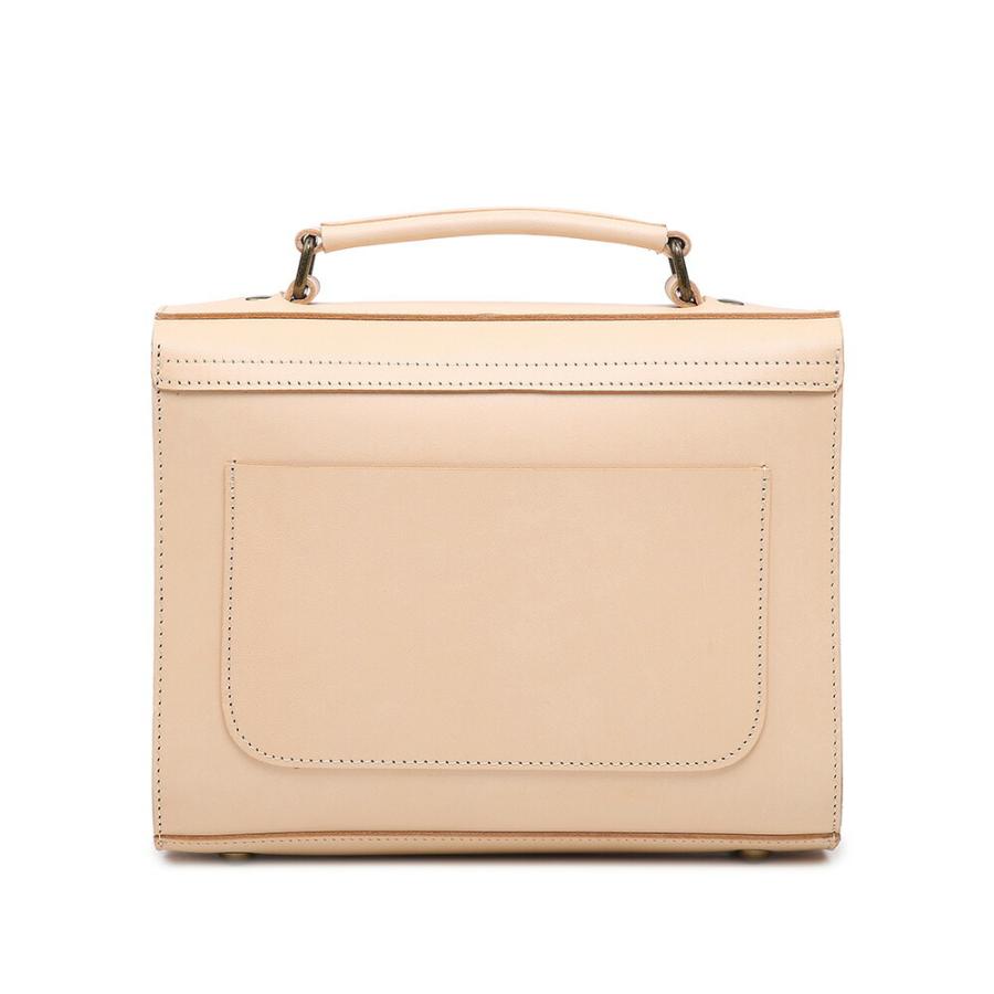 ショルダーバッグ サッチェルバッグ ペールオレンジ レザー ミニショルダー ハンドバッグ レディース メンズ 本革 ヌメ革 斜めがけ 高品質 軽量 |  | 03