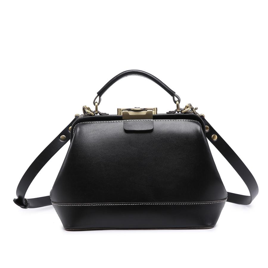 ドクターズバッグ ダレスバッグ ドクターバッグ ショルダーバッグ ハンドバッグ 本革 牛革 ヌメ革 イタリアンレザー かばん 斜めがけ 軽量 高品質 ブラック |  | 01