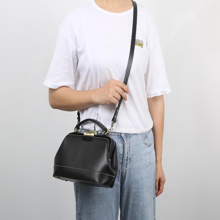 ドクターズバッグ ダレスバッグ ドクターバッグ ショルダーバッグ ハンドバッグ 本革 牛革 ヌメ革 イタリアンレザー かばん 斜めがけ 軽量 高品質 ブラック |  | 13