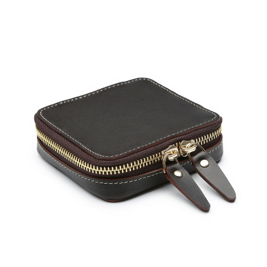 アクセサリーポーチ ジュエリーポーチ 本革 レザー コンパクト