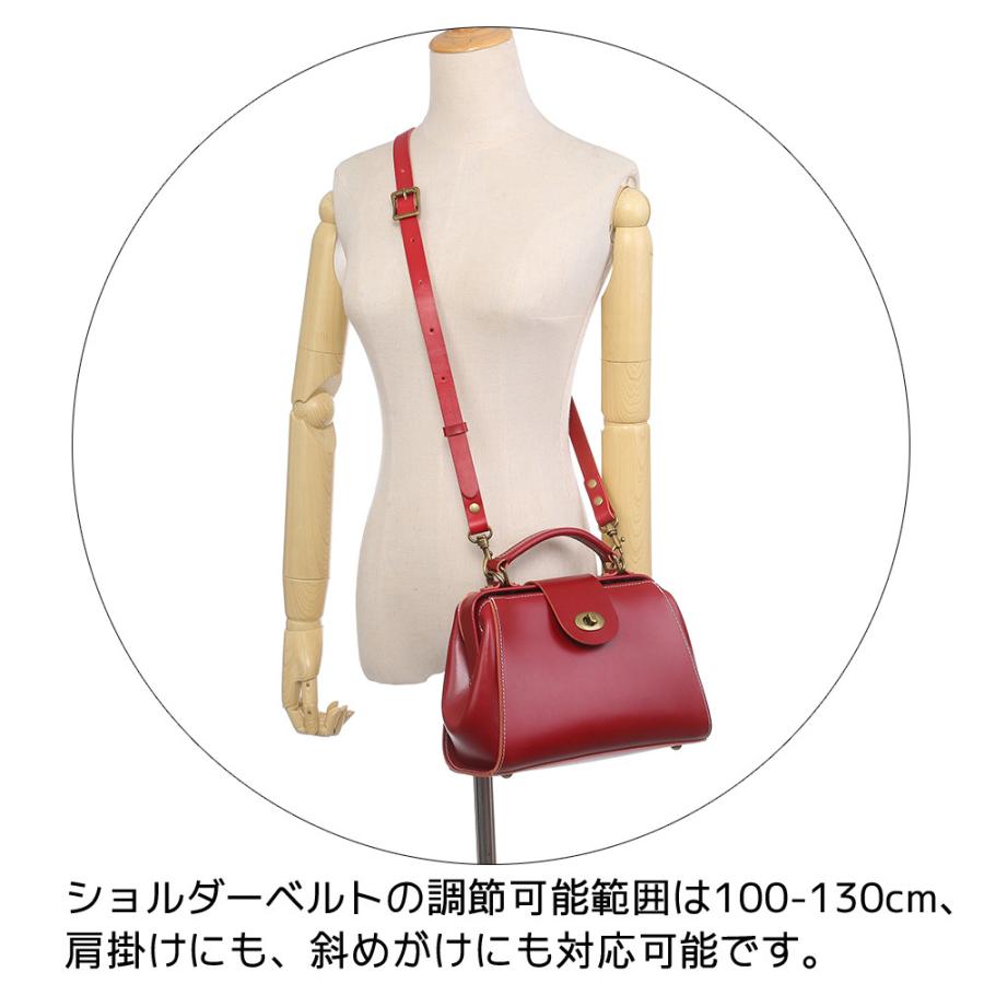 ドクターバッグ ミニドクターバッグ ショルダーバッグ レッド