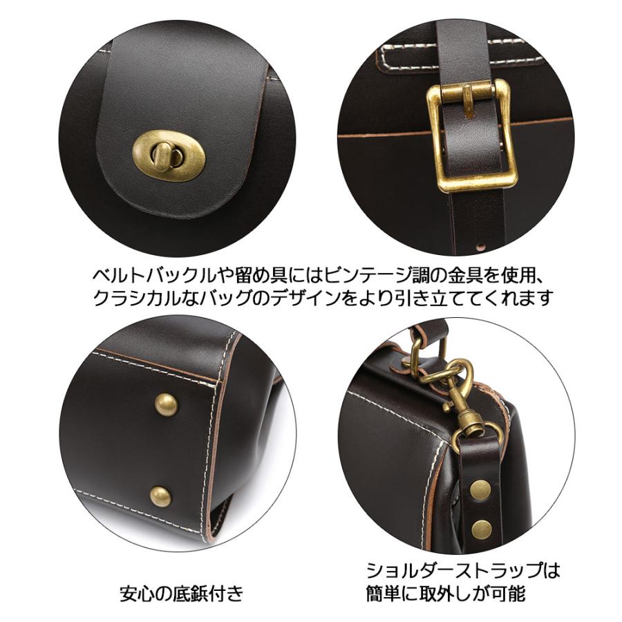 ダレスバッグ ドクターバッグ ミニドクター ショルダーバッグ ダーク