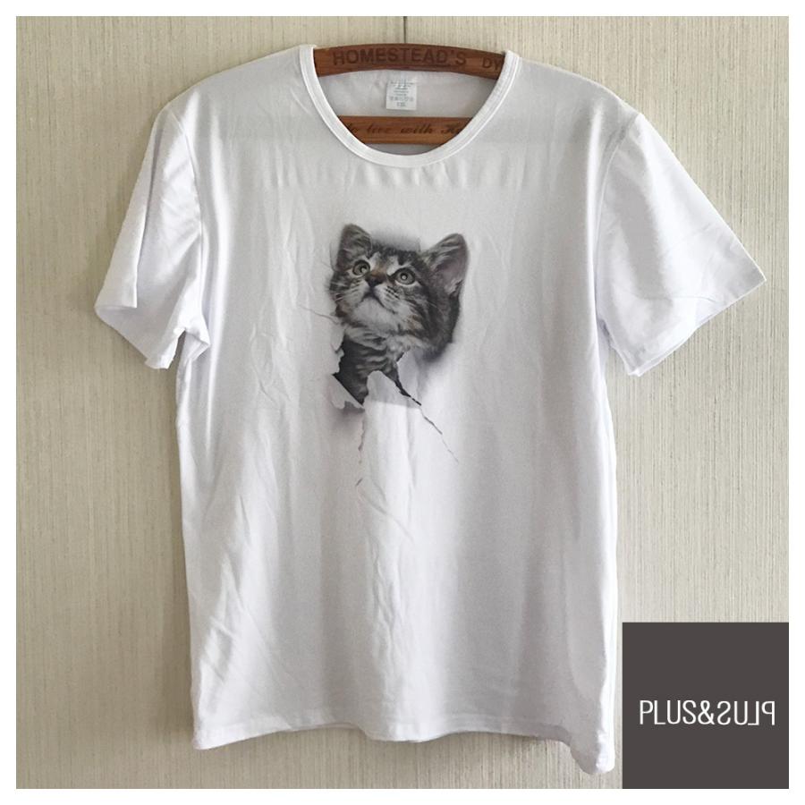 Ｔシャツ 猫 猫柄 大きいサイズ ティーシャツ テーシャツ 小さいサイズ メンズ レディース トップス 3Dプリント かわいい おしゃれ おもしろ 半袖 |  | 10