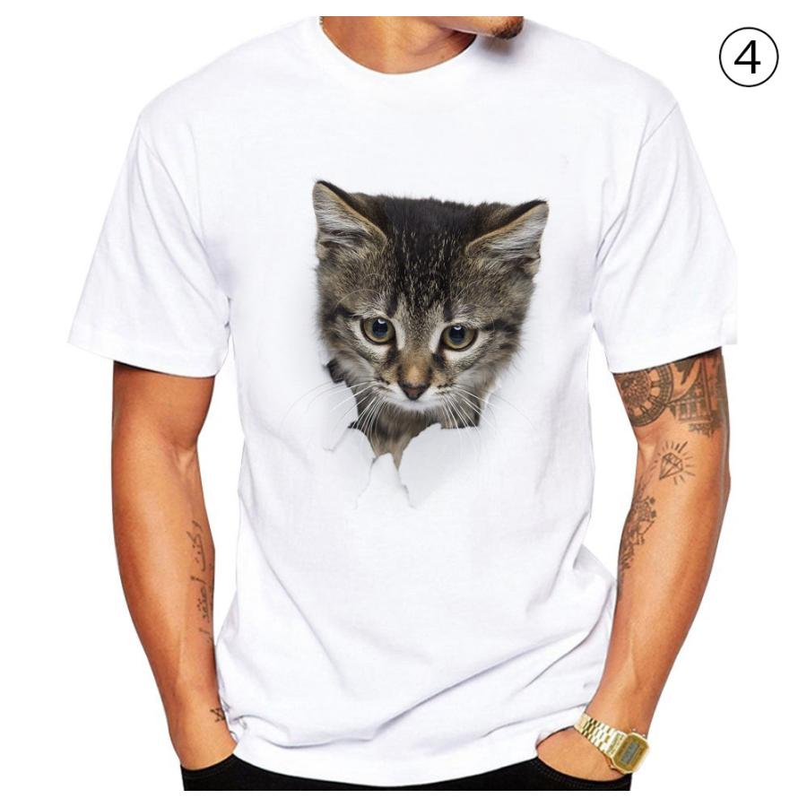 Ｔシャツ 猫 猫柄 大きいサイズ ティーシャツ テーシャツ 小さいサイズ メンズ レディース トップス 3Dプリント かわいい おしゃれ おもしろ 半袖 |  | 04