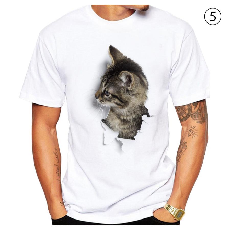Ｔシャツ 猫 猫柄 大きいサイズ ティーシャツ テーシャツ 小さいサイズ メンズ レディース トップス 3Dプリント かわいい おしゃれ おもしろ 半袖 |  | 05