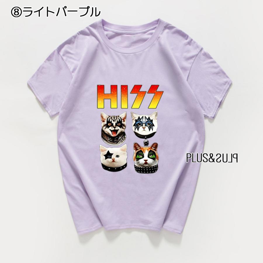 Tシャツ 猫柄 ミュージシャン ヘビメタ ハードロック 男女兼用 メンズ