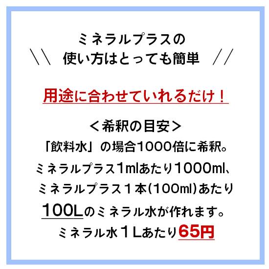 ミネラルプラス（100ml×2本）健康に必要不可欠な30種類以上のミネラル