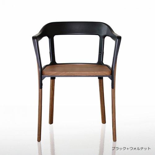 【正規品】MAGIS　マジス　ダイニングチェア　スチールウッド　ウォールナット*ブラック_1