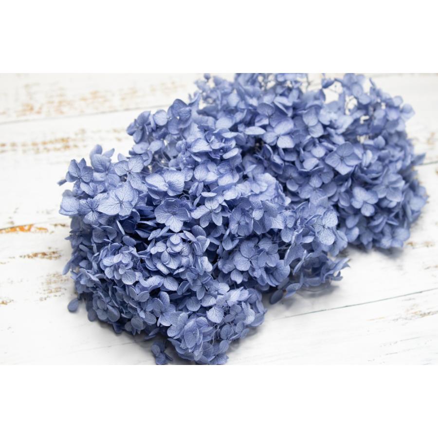 【プリザーブドフラワー　花材　資材】 アナベル・ヘッド・ロイヤルブルー・大地農園 | 