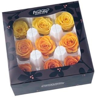 【プリザーブドフラワー　花材　資材】 ローズいずみ・オレンジミックス | 