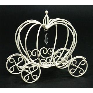 カボチャの馬車　Ｌ　ホワイト/フラワーベース　花器　花びん　リース台　花材 | 