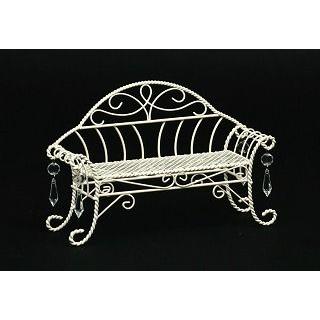 アイアンチェアークリスタル付Ｍ/フラワーベース　花器　花びん　リース台　花材 | 