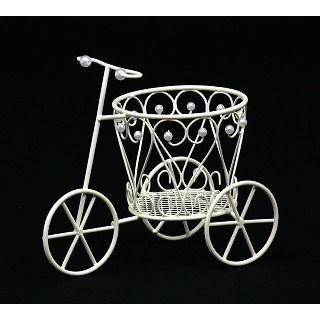 ワイヤーパールビーズ三輪車Ｓ/フラワーベース　花器　花びん　リース台　花材 | 