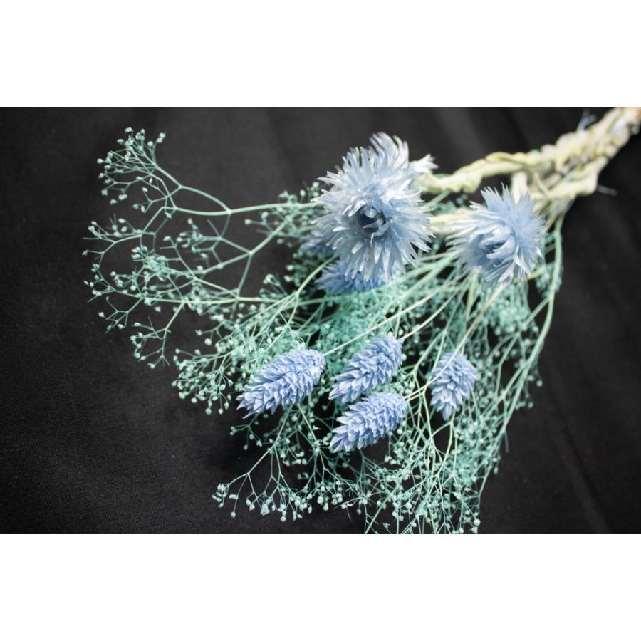 【アレンジセット】カスミ草とシルバーデージーのセット・ブルー |  | 01