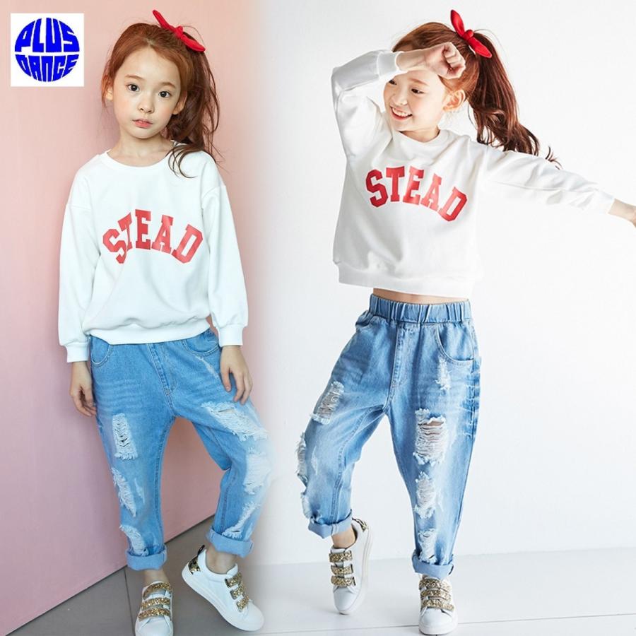 キッズ ダメージ デニム ダメージデニム クラッシュ クラッシュデニム 子供 ダンス 衣装 予約商品 1704kdd Plus Dance 通販 Yahoo ショッピング