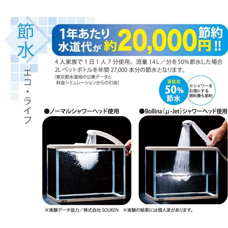 シャワーヘッド ボリーナワイド ホワイト マイクロナノバブル TK-7007 ウルトラファインバブル マイクロ ナノバブル ボリーナ ワイド | Bollina | 08