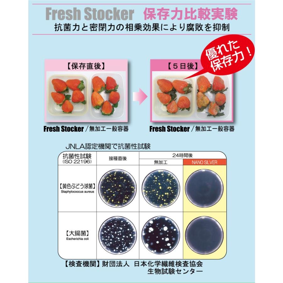 ナノシルバー フレッシュストッカー 10点セット NANO SILVER Fresh Stocker 抗菌保存容器 |  | 03