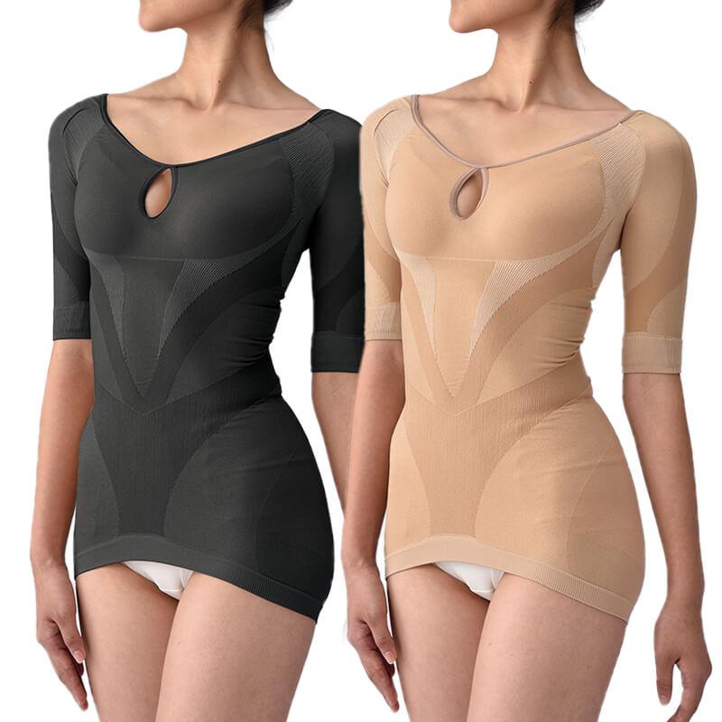 シンクロボーテ アクアシェイプ インナートップス 武田美保プロデュース 補整下着 補正下着 ボディスーツ スタイルアップ インナー | 