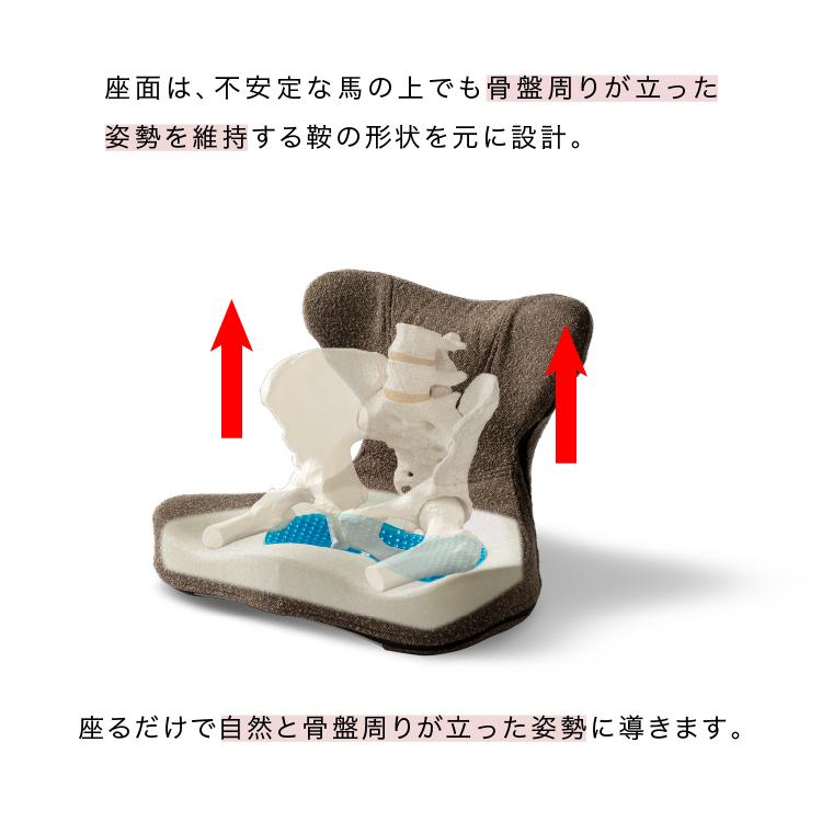 馬具マットプレミアムアドバンス 馬の鞍の形状から生まれた座椅子馬具シリーズに腰もお尻も楽に座れるバージョンが登場 馬具 マット プレミアム 馬具座椅子 |  | 10