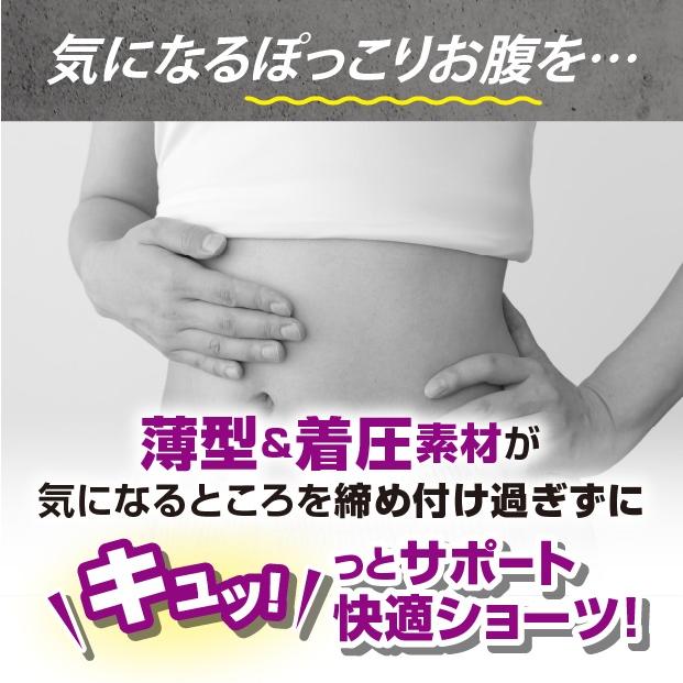 お腹と腰のすっきりシェイプショーツ 気になるぽっこりお腹もスッキリ  腹圧効果の楽らく美姿勢ショーツ |  | 02