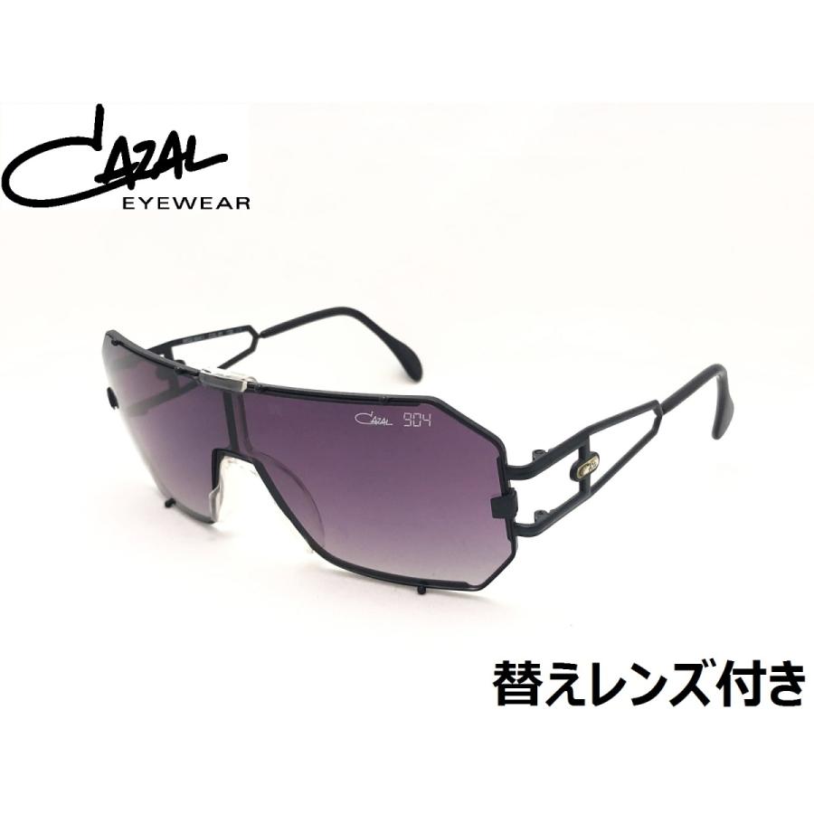 国内正規品 CAZAL　LEGENDS 904/1 C049 cazal レジェンズ　カザール スペアレンズ付き メンズ サングラス 黒 ブラック ドイツ 送料無料