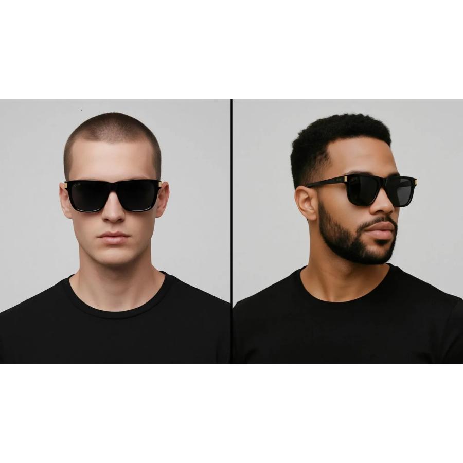 9five 9five OCEAN Black & 24k Gold Sunglasses オーシャン