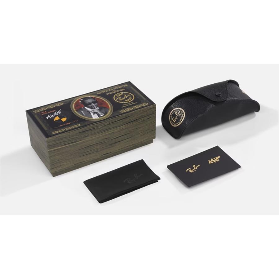 正規保証書(押印)付 レイバン Ray-Ban A$AP Rocky RB3931 001/56 54-21 エイサップ ロッキー コラボモデル トレンド オーバル 即納の画像