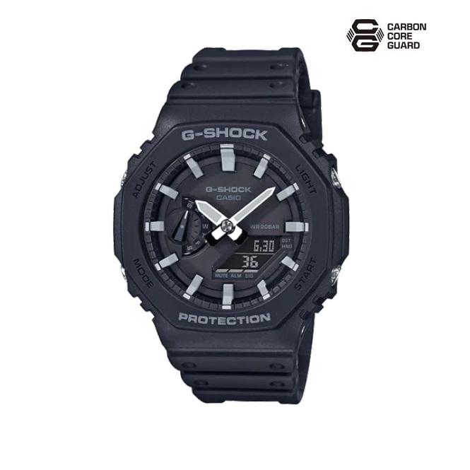 G-SHOCK GA-2100-1AJF カーボンコアガード 八角形 ワールドタイム