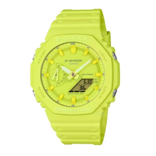G-SHOCK GA-2100-9A9JF カーボンコアガード ワールドタイム バイオマス